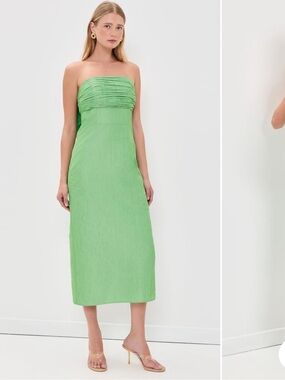 Shoshanna Katerina Strapless Midi Dress